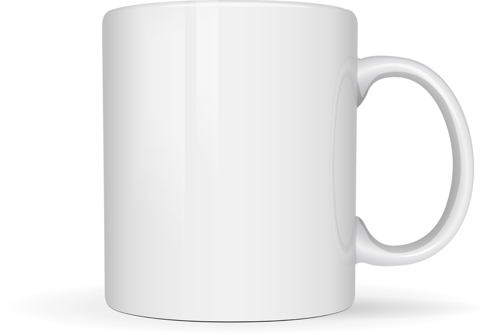 white mug isolated